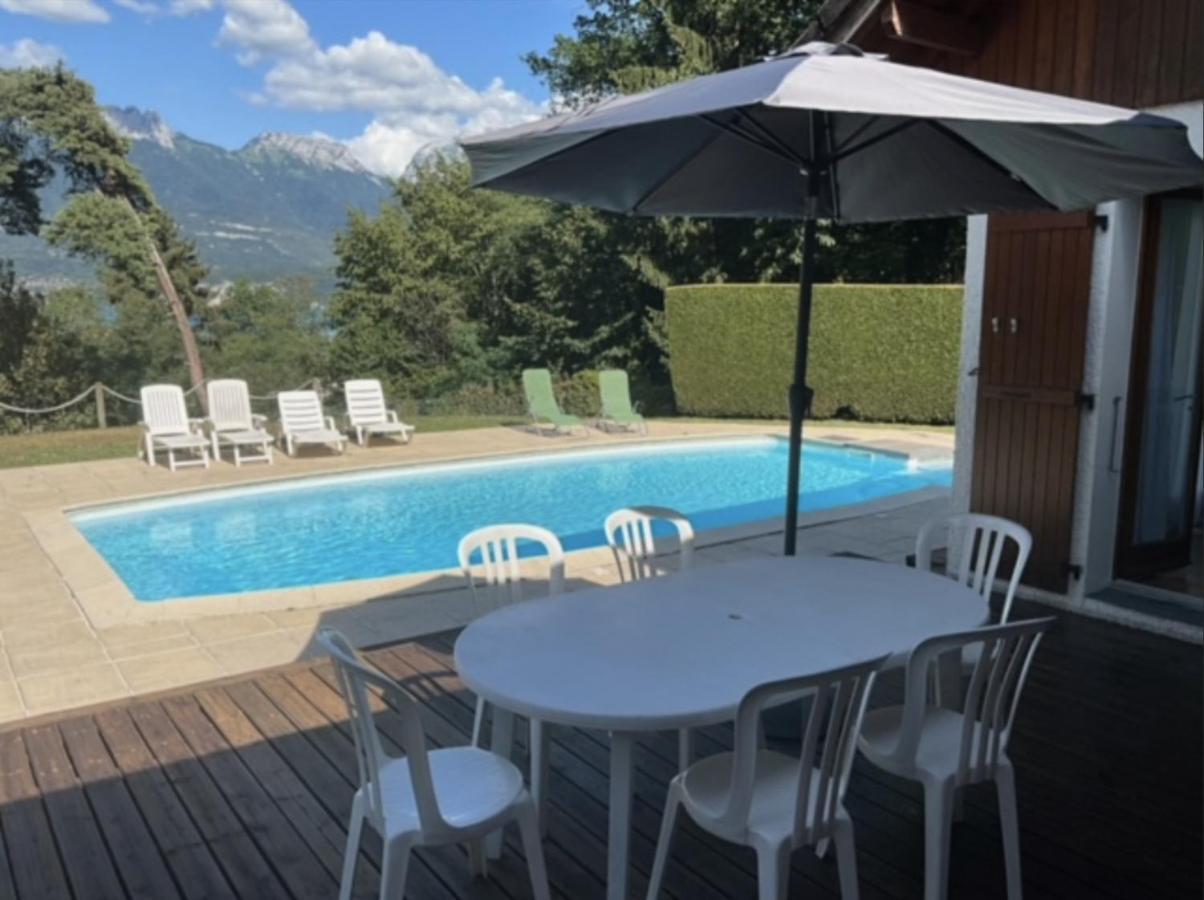 Villa Avec Piscine, Vue Lac Et Montagne Sevrier Luaran gambar